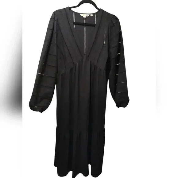 Boden Woven Mix Midi Jersey Dress - Picture 3 of 6